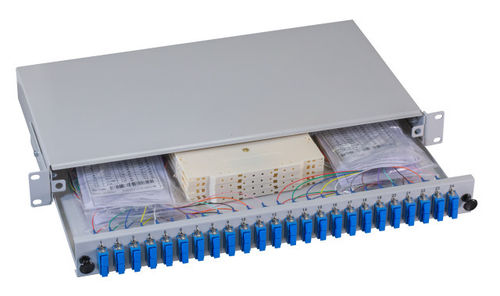 Spleißbox SC/SC-PC  9/125 OS2  aus 48 Pig. 24 Kuppl. DX incl. speißen - OTDR-MESSUNG